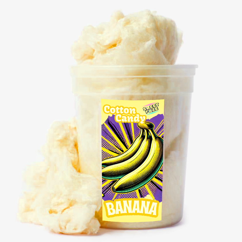Banana Cotton Candy Case of 10