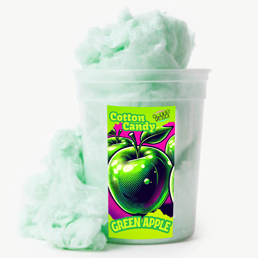 Green Apple Cotton Candy Case of 10