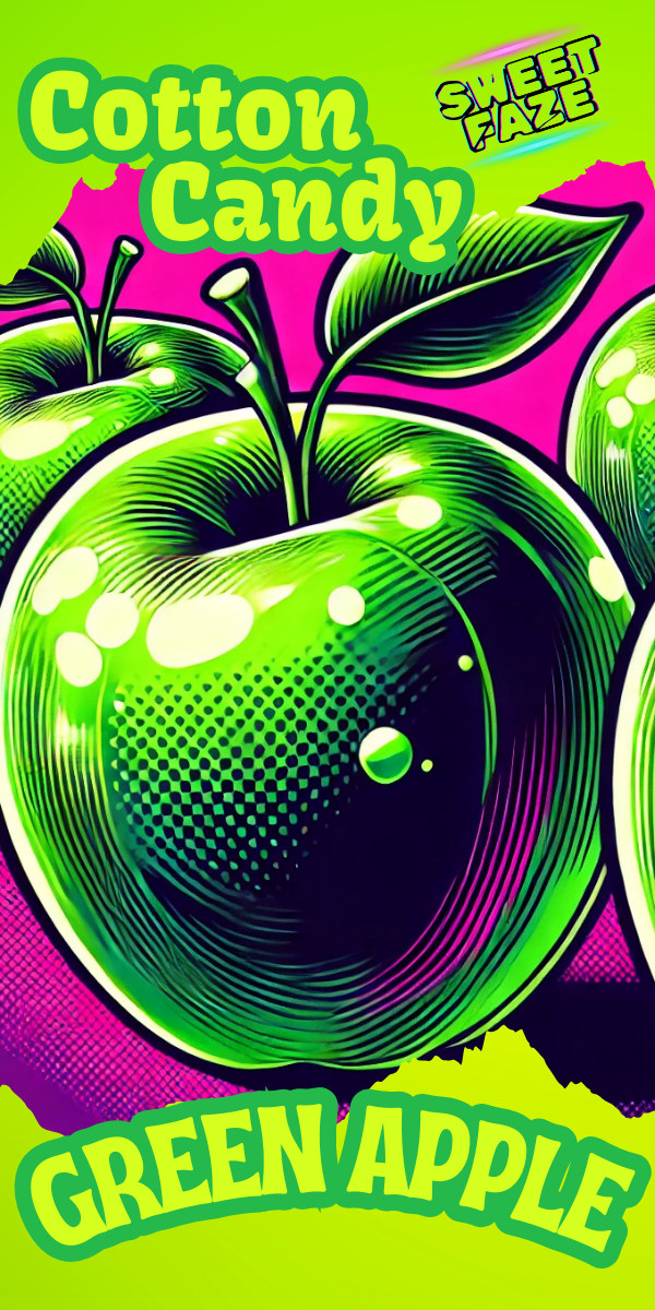 Green Apple Cotton Candy Case of 10