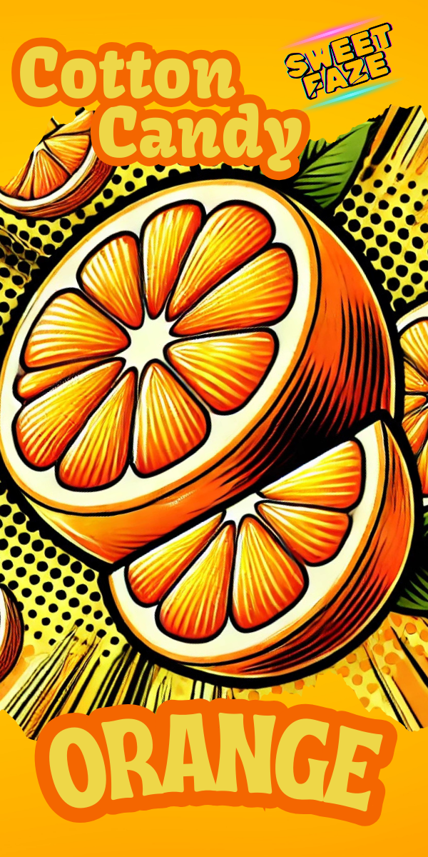 Orange Cotton Candy Case of 10