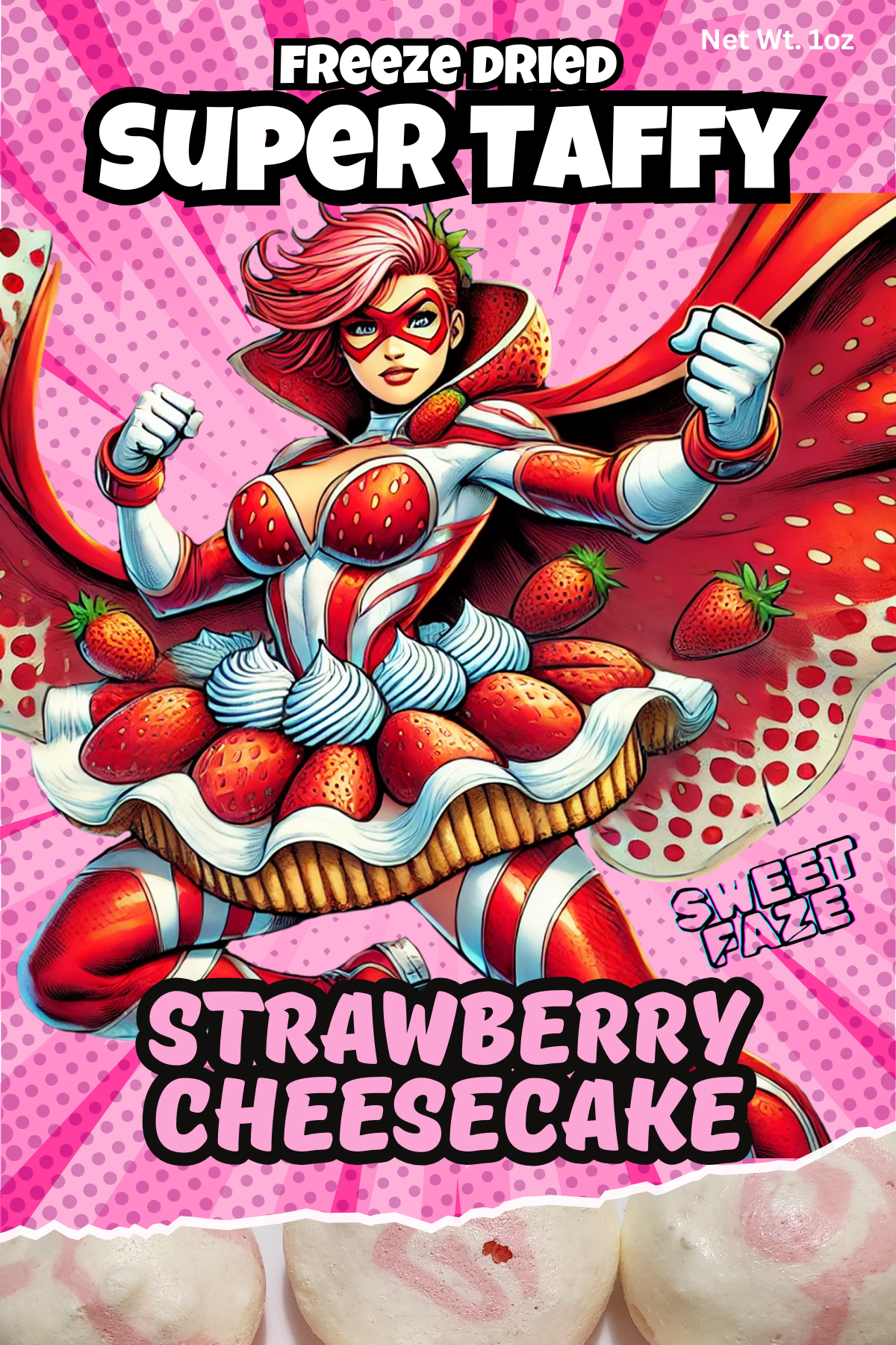 Strawberry Cheesecake Taffy