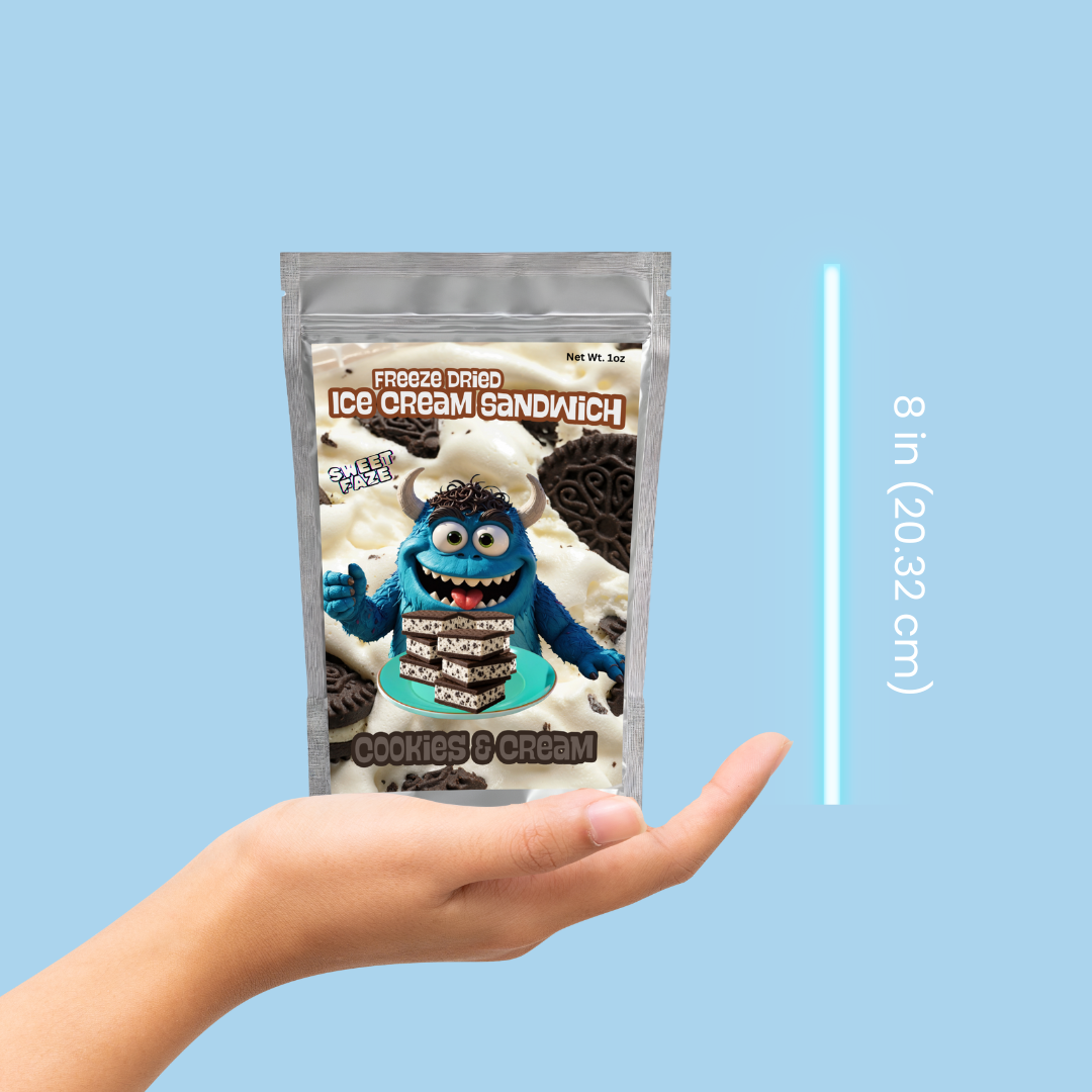 Freeze-Dried Ice Cream Sandwich | Cookies & Cream Case of 5