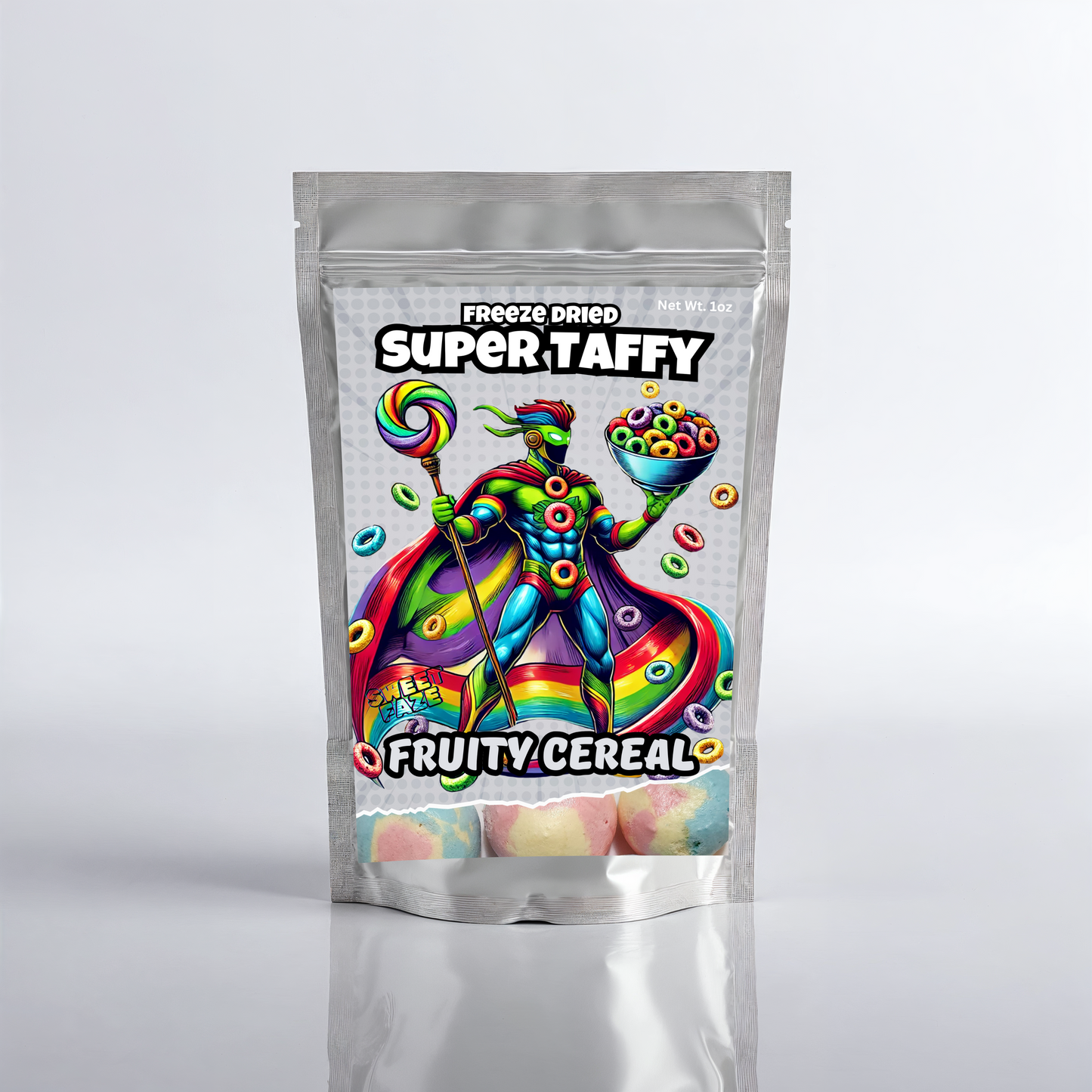 Freeze-Dried Fruity Cereal Taffy