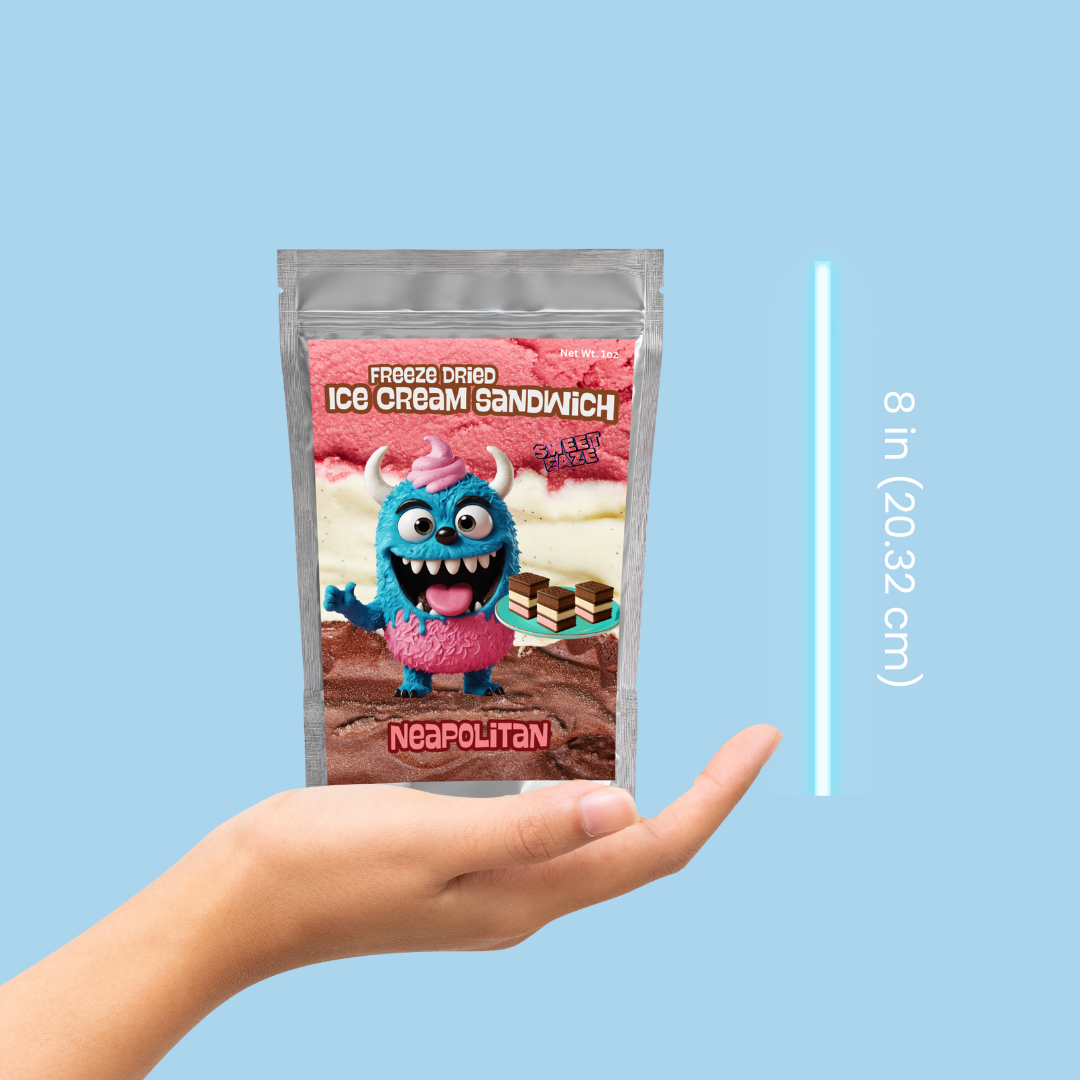 Freeze-Dried Ice Cream Sandwich | Neapolitan Case of 5