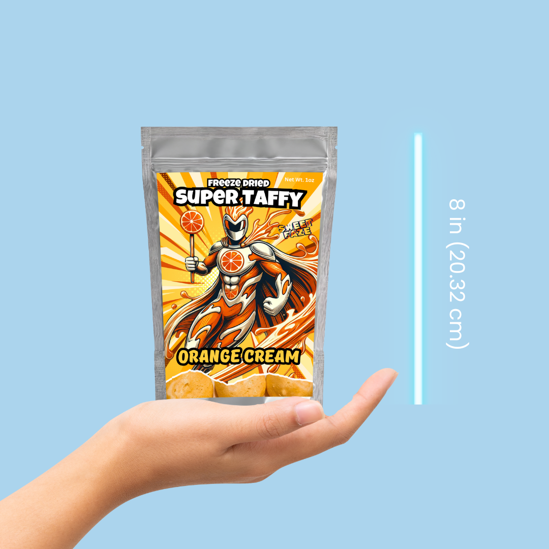 Freeze-Dried Orange Cream Taffy