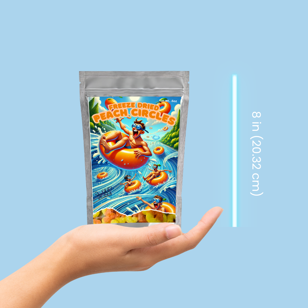 Freeze-Dried Peach Circles Case of 5