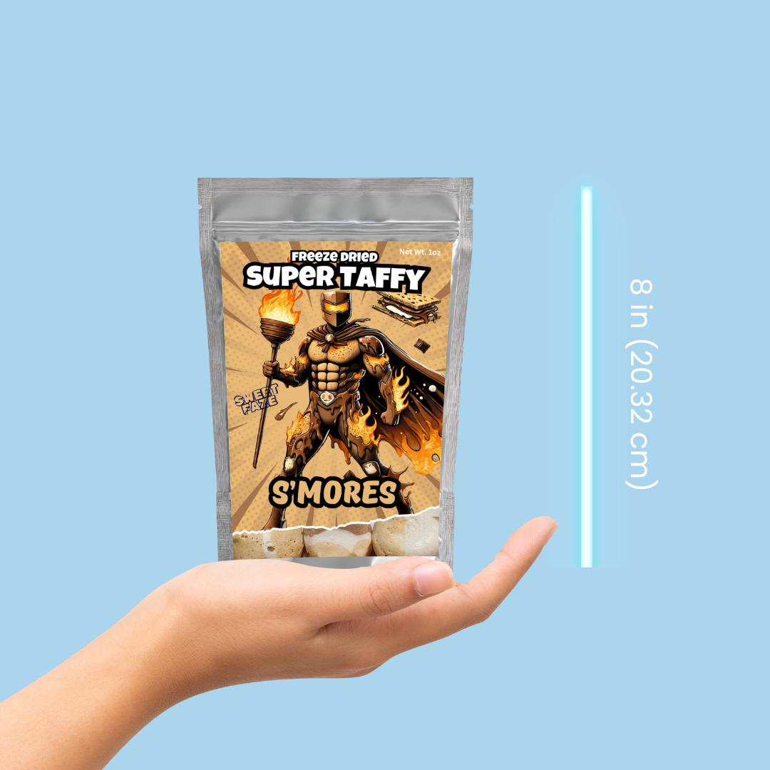 Freeze-Dried S'mores Taffy