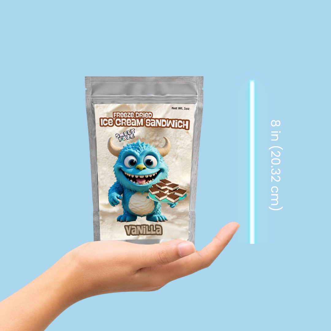 Freeze-Dried Ice Cream Sandwich | Vanilla Case of 5