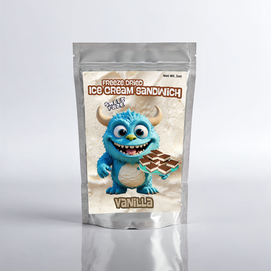 Freeze-Dried Ice Cream Sandwich | Vanilla Case of 5